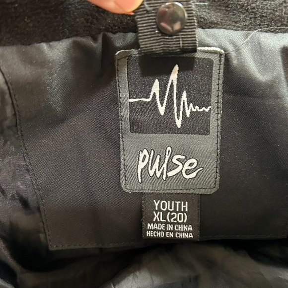 Pulse‎ Jacket Black Hooded Waterproof 3-In-1 Full Zip Size Youth XL (20) - Picture 7 of 11